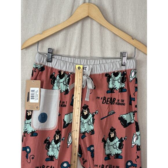 NWT Lazy One "I Am A Bear" Pajama Set Women XS/S Orange Cream Animal Cozycore - Picture 9 of 13